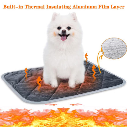 Almofada para Cama e Tapete para Pets 40x50CM Ninho de Gato e Cão Grosso Quente Almofada Térmica para Dormir Tapete Térmico Antiderrapante para Pets Macio Inverno