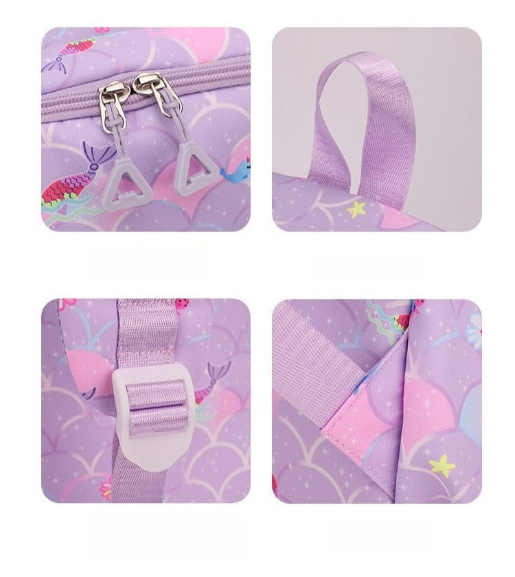 3pçs Mochilas K-pop Demon Hunters Desenho Animado Anime Escolar com Lancheira Mochilas Infantis Impermeáveis Presentes para Aluno