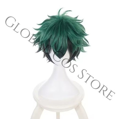 Anime Charecter Midoriya Izuku Green Suit Cosplay Costume Wig Hat Wig Full Set My Hero Academia Halloween Carnival Suit