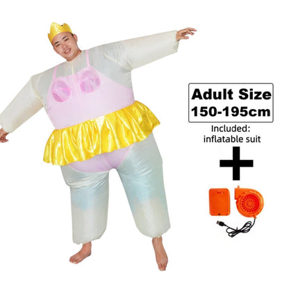 Cute and Unique Standing Shark Shaped Inflatable Suit Funny Ballet Inflatable Suit Suitable for Halloween Christmas Play Props