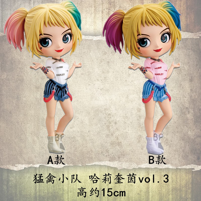 Bandai Autêntico Qposket Dc Hero Arlequina Coringa Mulher Maravilha Supergirl Boutique Modelo Artesanal Presentes Periféricos Colecionar Brinquedos