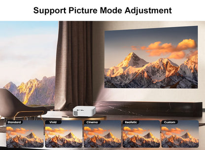 Projetor Android Touyinger L9W Ultra 4K Mini Projetores Full HD Cinema Vídeo Projetor LED Home Theater Beamer Tela Bluetooth