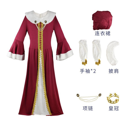 Queen and King Costume for Men Women - Men's Royal King Costume for Halloween Costumes - Women's Royal Queen Costume Full Set