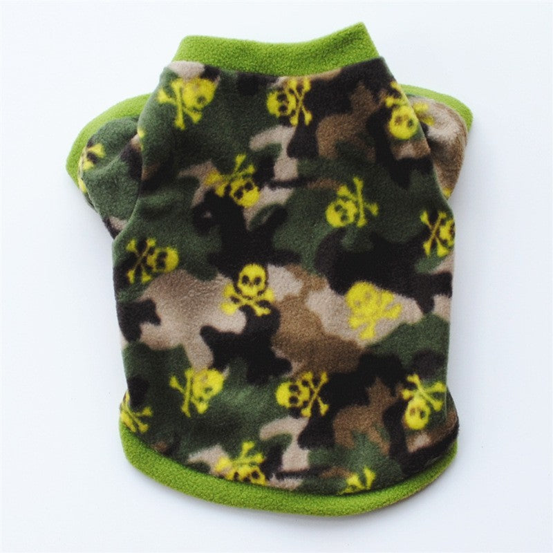 Roupas de Inverno para Cães de Estimação Chihuahua Casaco de Cachorro Filhote de Cachorro Roupas de Lã para Pug Teddy Estampadas Casacos Jaquetas Roupas Quentes para Animais de Estimação ????