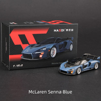 Massdi 1:64 McLaren Senna Modelo de Carro em Liga Minha Supercarro Veículo de Brinquedo Fundido