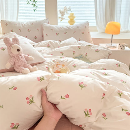 Cute Dog Printed Duvet Covet Set Brown Color Comforter Cover with Pillowcase for Kids Single/Queen/King housse de couette Full