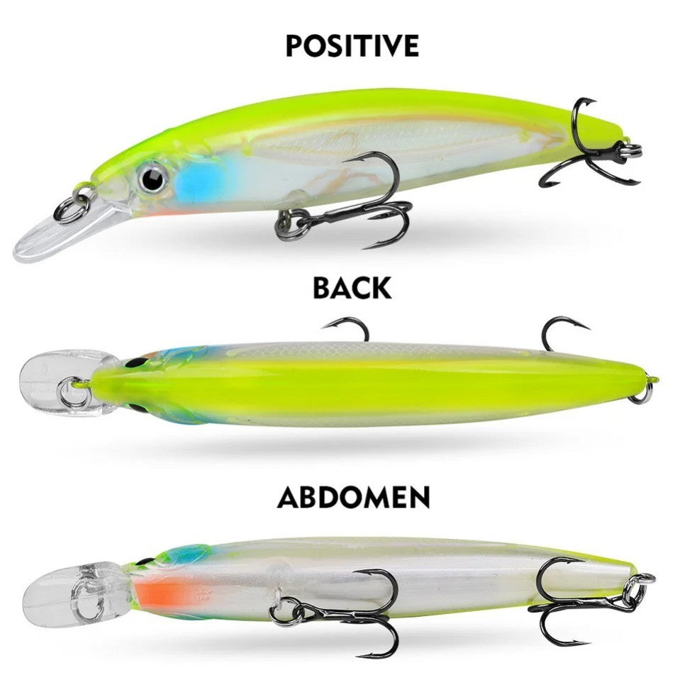 1pcs Bait Minnow 7g 14g 40g Luminous Bionic Fake Baits Plastic Hard Bait Fishing Bait Long Throw Floating Water Lure Swimbait