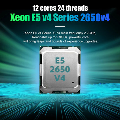 SOYO X99 Motherboard Set Kit With LGA2011-3 Xeon E5 2650 V4 CPU DDR4 16GB (1*16G) 2133MHz RAM NVME M.2 SATA for Desktop Computer