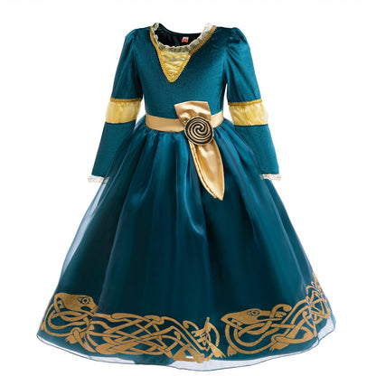 Princess Merida Dress Cosplay Brave Stage Performance Clothes  Cosplay Halloween Carnival Party Apparel Birthday Gift