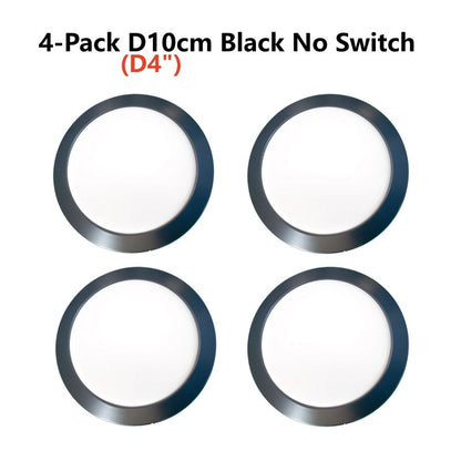 Tokili 12V/24V Dual Volt Ultra-Thin LED Puck Lights, Interior RV Marine Overhead Light, for Camper Cabin, Boat & Trailer Ceiling