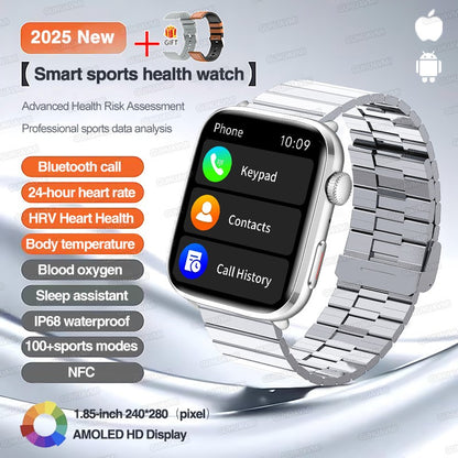 2025 Novo Para Xiaomi Redmi Watch 5 Chamada Bluetooth GPS Rastreamento NFC Frequência cardíaca IP68 À prova d'água Esporte Fitness Pulseira inteligente Unissex