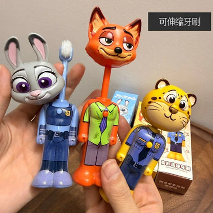 **Anime my world Scalable Toothbrush Cute MC Figures Transformable Soft Bristled Toothbrush Fine Bristled Gifts//