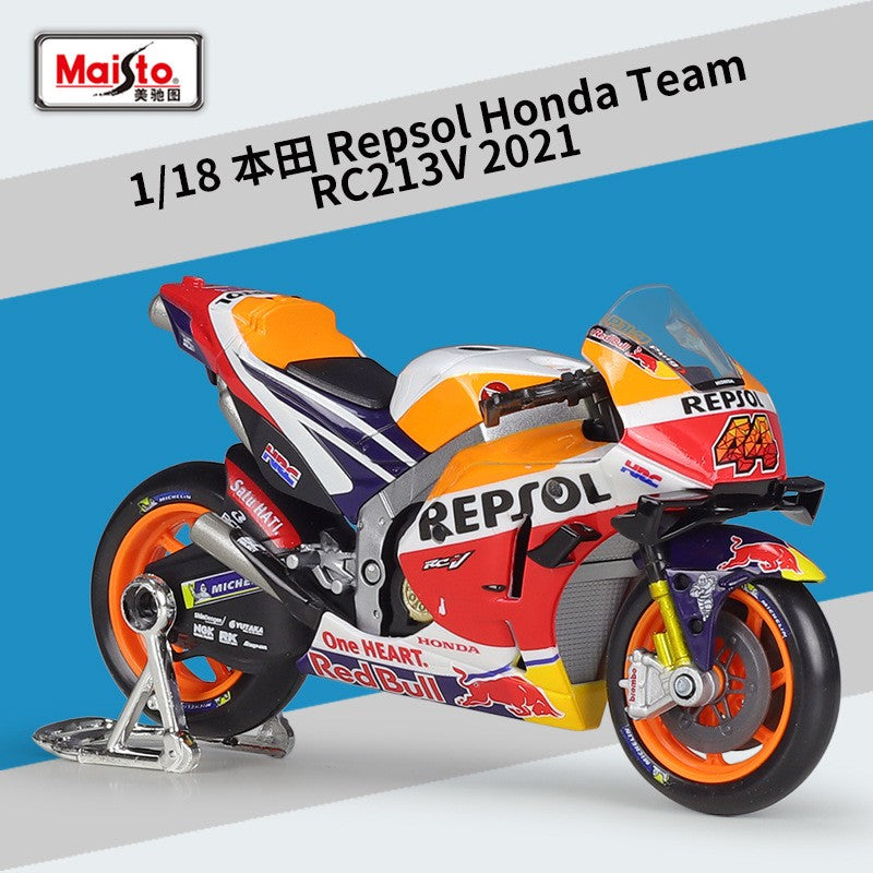 Maisto 1:18 2021 GP Racing Ducati Pramac Racing Veículos Die Cast Colecionáveis Modelo de Moto Brinquedos