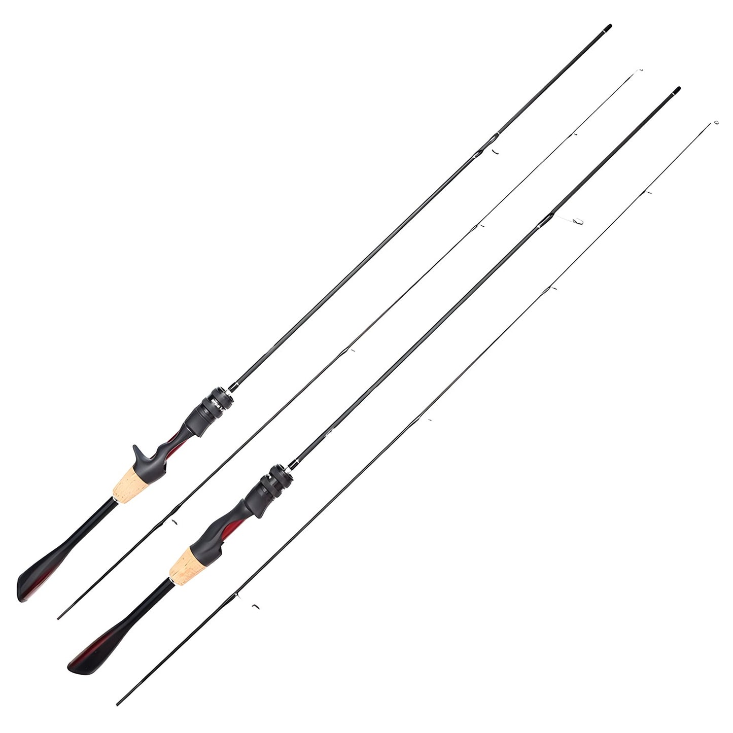 Vara de Pesca de Carpa, Baixo, Truta em Fibra de Carbono UL Ultraleve, Vara de Spinning e Casting, 1,8m 1,68m, Vara para Iscas Pequenas