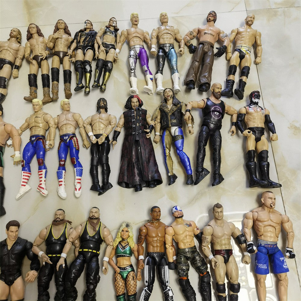 Brinquedo figura de ação de lutador gladiador de luta livre profissional de brinquedo clássico, vários estilos