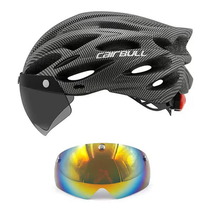 Cairbull Capacetes de Ciclismo MTB Mountain Road Capacete de Bicicleta de Corrida Leve Respirável Led Segurança Capacete de Bicicleta 54-62cm Casco