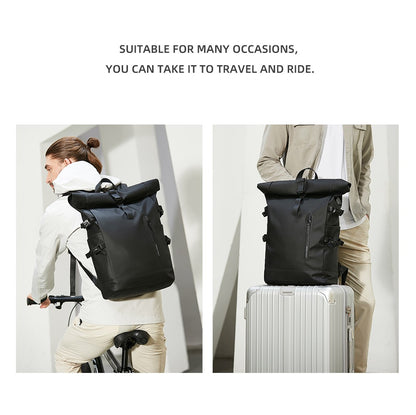 Mochila de Viagem Expansível HK Masculina Grande Capacidade À Prova D'Água Bolsa para Laptop de 15,6" Mochila de Caminhada Ciclismo com Porta USB