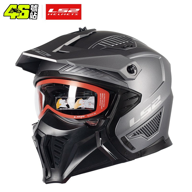 LS2 OF606 Drifter Unissex Capacete Aberto Combinado Moto Motocross Masculino Feminino Capacete de Equitação da Moda ECE R22.06