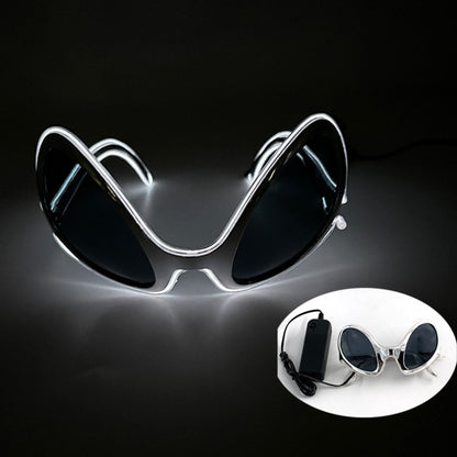 Halloween Funny Sunglasses Boys Girls Personalized Eyewear Alien Style Party Glasses Luminous Neon Light Flashing For Halloween