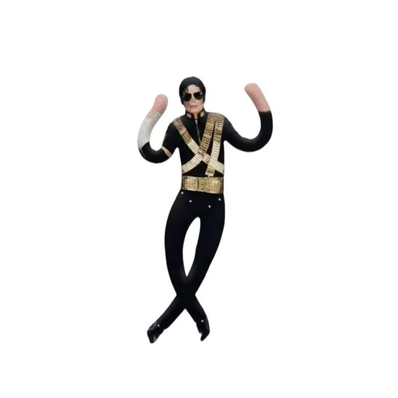 1/6pcs Michael Jackson Dolls Dried rat Plush Doll With Wire Frame Poseable Figure Movable Joints Abstract Toys Gifts Home Decor