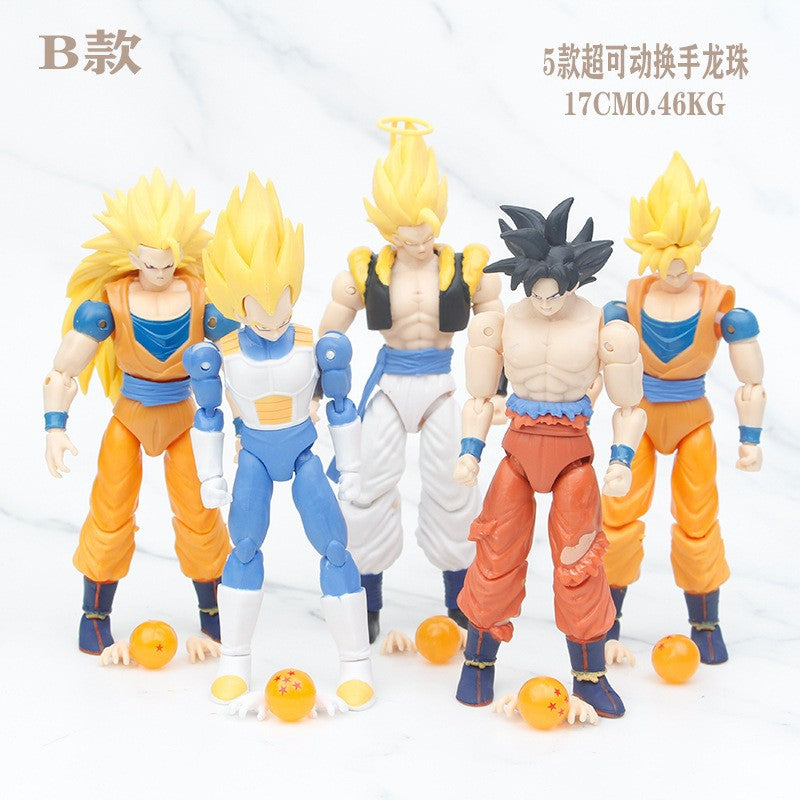 Dragon Ball Z Son Goku SSJ Battle Damage Legendary Super Saiyan Action Figure Model Toys Joint Movable Doll Christmas Present