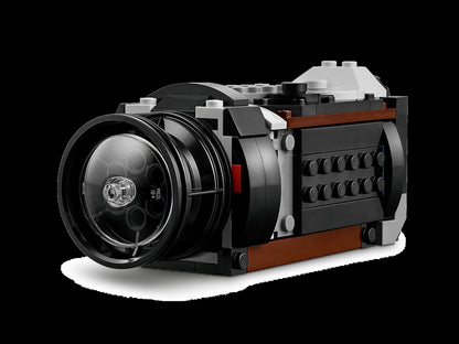 LEGO retro camera 3-in-1 set of miniature building block models for children's birthday gifts, children's collection toy set