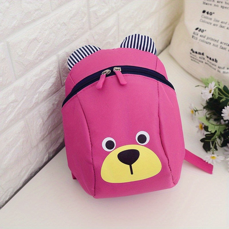 Urso 1-3 Anos Mochila Escolar Anti-perda Porquinho Desenho Animado Meninos e Meninas Creche Ensino Fundamental e Médio
