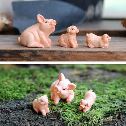 Miniature Fairy Garden Squirrels Set Miniature Forest Animal Figures Figurines Kit Mini Garden Supplies Bonsai Decorations