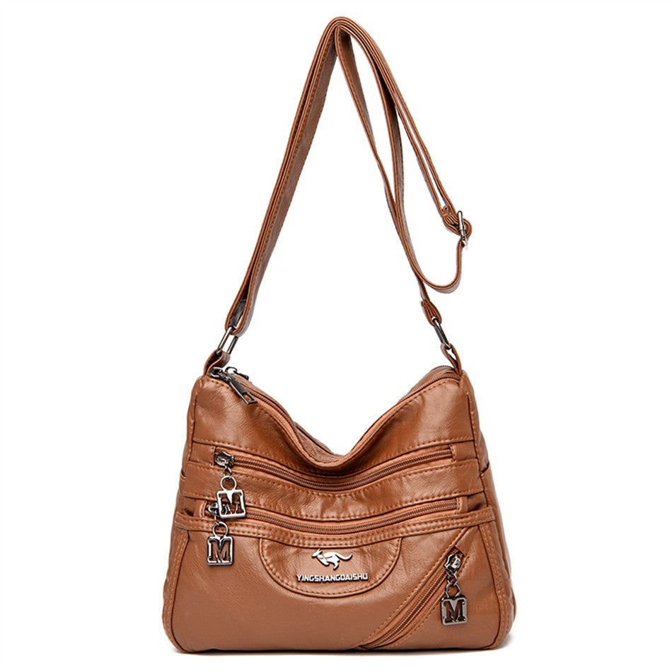 High Quality Soft Leather Luxury Purses and Handbags Women's Bag Designer Multi-pocket Crossbody Shoulder Bag for Women 2024 Sac