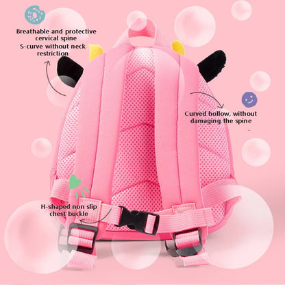 Mochilas Escolares Infantis de Moda Animais Biomiméticos 3D Mochila Infantil para Meninos e Meninas Mochilas Escolares Mini Mochila de Livros