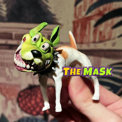 7cm O Máscara Cão Action Figures Estátua Anime Figura O Máscara Modelo Estatueta Decoração de Mesa Enfeites Presentes de Feriado Crianças Brinquedos