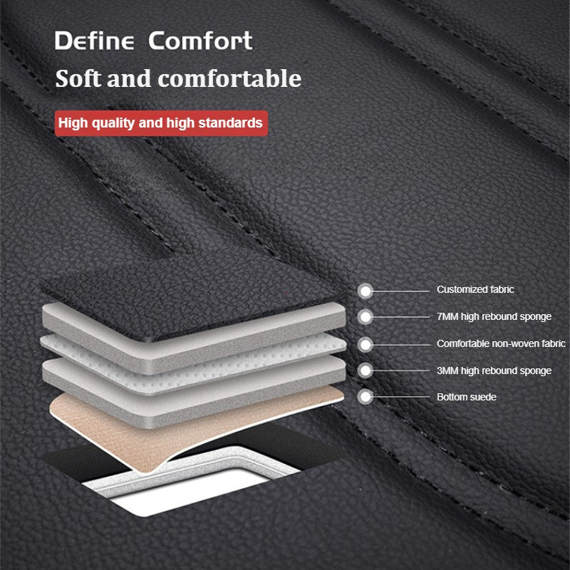 Auto Set Car Seat Covers PU Leather Single Front Split Bench Protector Four Season Universal Fit Most Car SUV Car Accessories