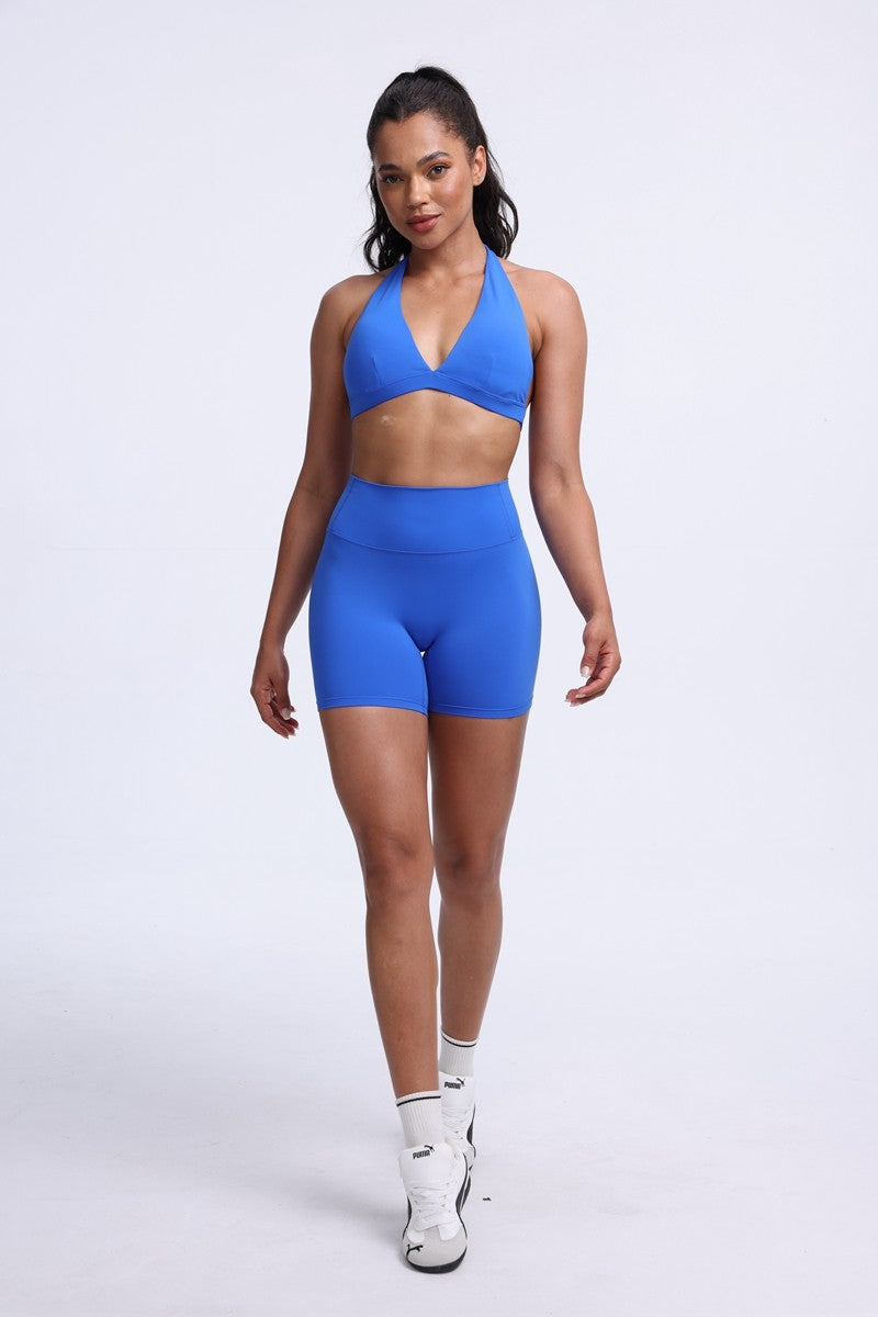 DIAS FIT JOY -Neck Hanging Neck Naked Feeling Yoga Bra for Running Fitness Cycling - Breathable Comfortable Sports Bra for Women