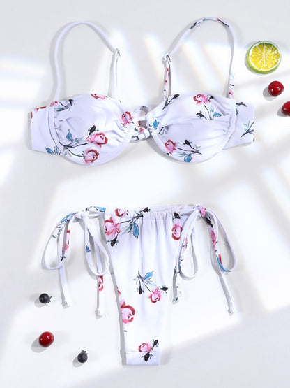 3 Pieces Bikini Set Sexy Push Up Bathing Suit Bandage Bikinis Low Waist Swimwear 2025 String Bikini Sets Women Summer swimsuit