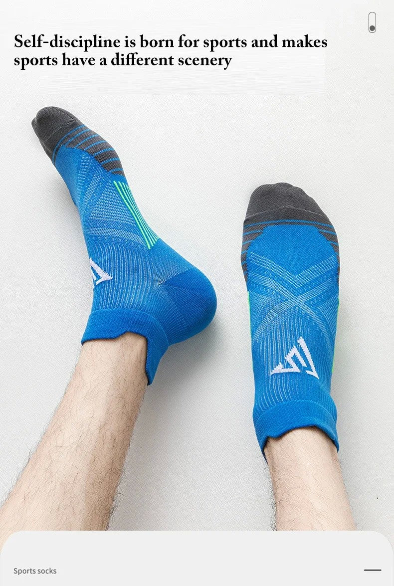 4pairs/Lot Woman Men's Socks Compression Breathable Basketball Sports Cycling Running Towel Socks High Elastic Tube Socks