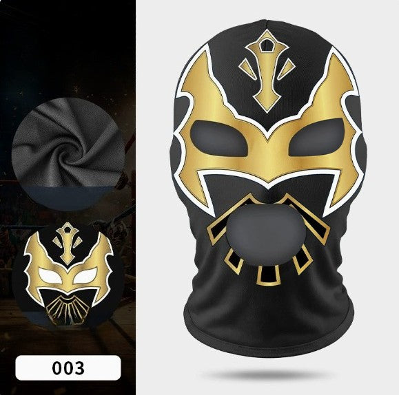 Boxing Mask Wrestling Mask Elastic Milk Silk Mask Lycra Fabric Print Halloween Party Dress Up Costume Party Mask