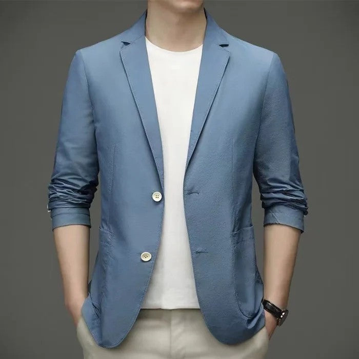 New Summer Men's Casual Thin Business Suit Jacket High-end Feel Anti-sun Lightweight Cross-border Trade