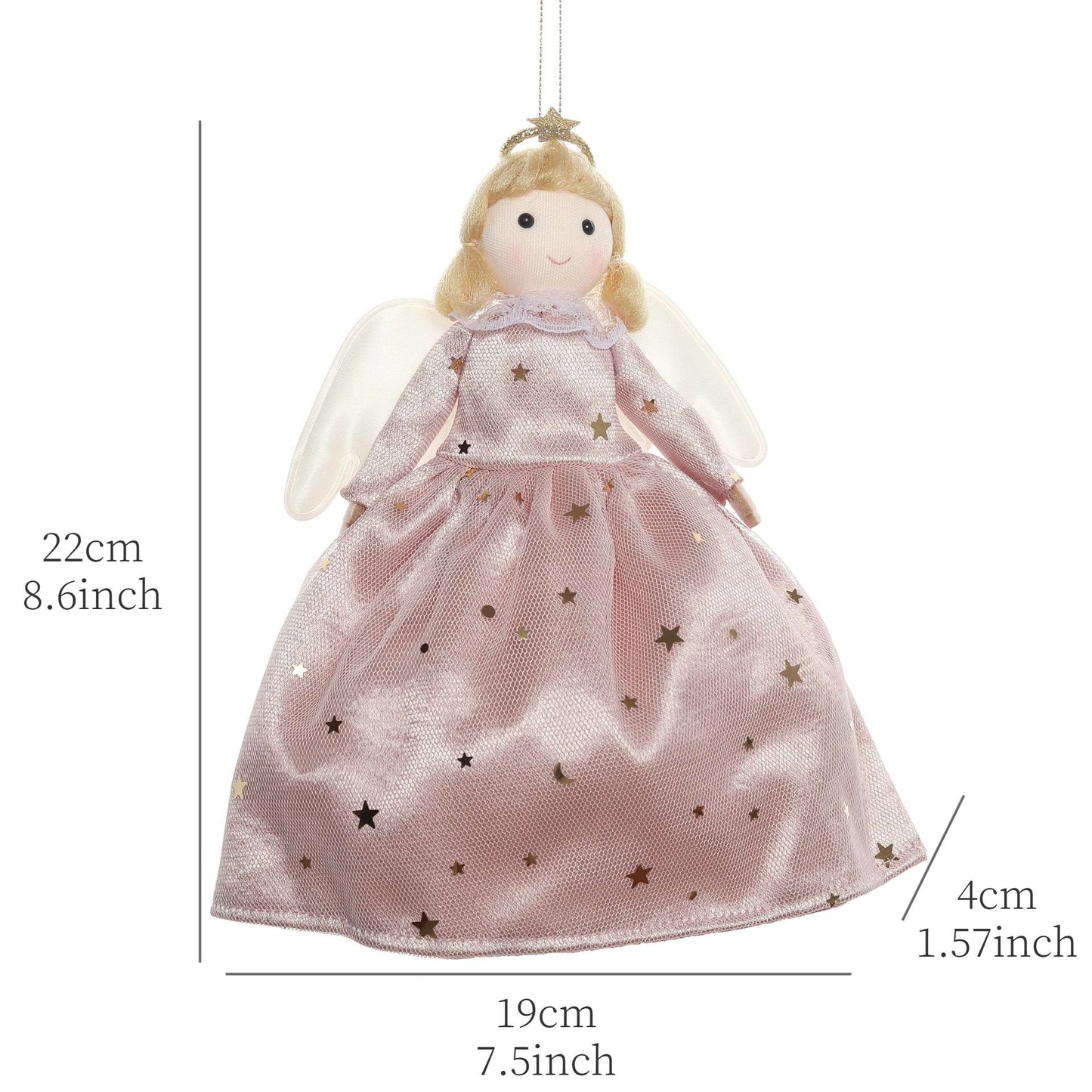 2024 New Year Gift Cute Christmas Angel Doll Xmas Tree Ornament Noel Deco Christmas Decoration for Home Natal Navidad 2023 Decor