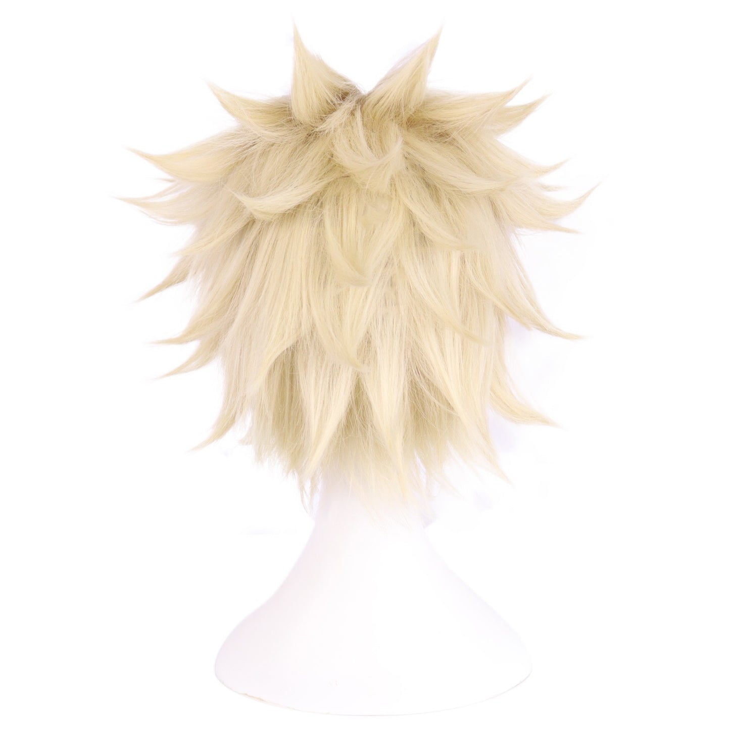Synthetic Short Straight Yellow Denki Kaminari Cosplay Wig for Halloween Thanksgiving Day Christmas