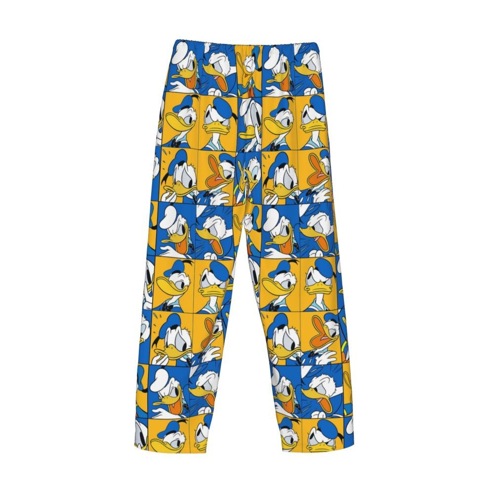 Custom Print Mickey Mouse Donald Duck Pajama Pants Men Sleep Sleepwear Bottoms with Pockets