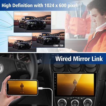 Rádio Automotivo ANYFAR para Mazda 6 Atenza 2002-2008 Android 13 Wireless CarPlay Android Auto GPS Navegação WiFi Bluetooth FM 2G+32G