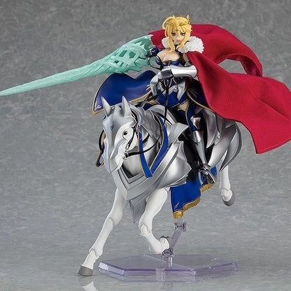 Fate/stay night Anime Boneco Altria Pendragon Ação com Cavalo de Guerra Blindado Figma 568 Dx Estatueta Coleção Ornamento Presente