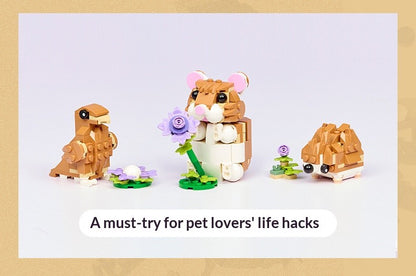 Série Lego Bloco Criativo Multifuncional 31376 Hamster Fofo Quebra-Cabeça de Blocos de Montar para Meninos e Meninas Presente de Brinquedo
