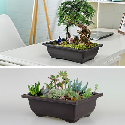 Vasos de Flores Retangulares de Argila Roxa Imitando Vasos para Plantas de Jardim ao Ar Livre Paisagismo Bonsai macetas para plantas