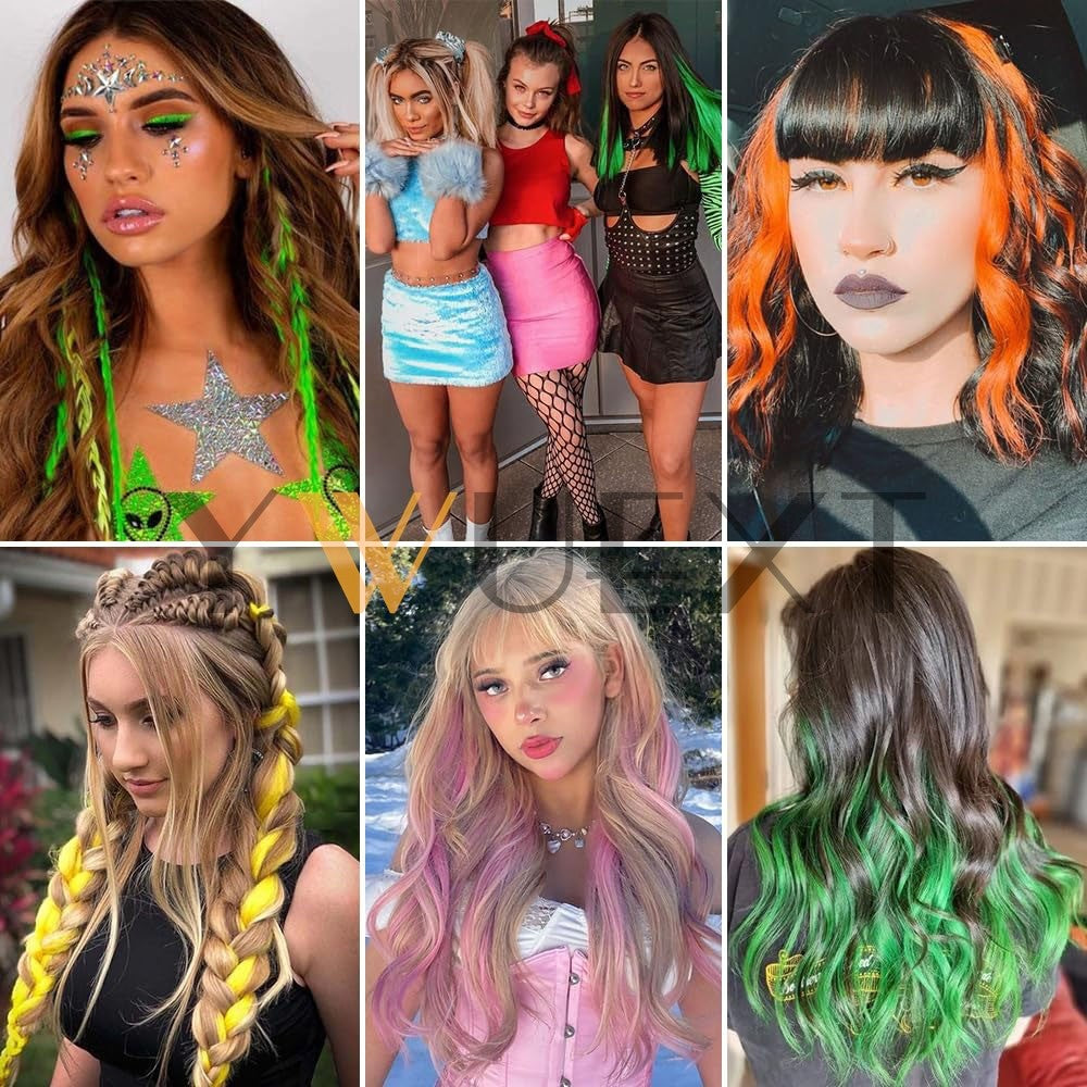 Cabelo Humano em Fita Mini YWUEXT em Cores Fantasia 12-20 polegadas Liso Natural Sem Costura Extensões de Cabelo em Fita para Penteado de Saída