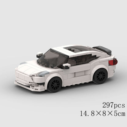 MOC Speed Sports Super Carro de Corrida Blocos de Montar DIY Tijolos Cidade Rally Técnico Grande Veículo de Corrida Presente de Natal Brinquedo