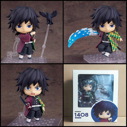 Anime Demon Slayer Series Tanjirou #1193 Nezuko #1334 Zenitsu #1361 Inosuke #1541 Kyoujurou Kochou Shinobu Conjunto de Bonecos e Estatuetas de Presente