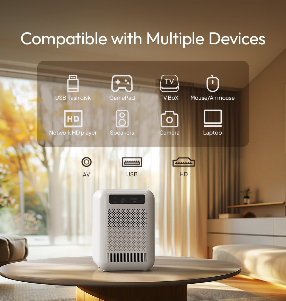 Projetor BYINTEK LOVE U4 4K Smart 1080P Mini Home Theater Vídeo Android WIFI para Smartphone Cinema
