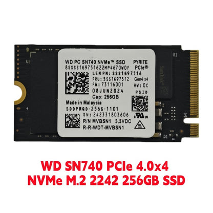 WD SN740 M.2 2230 1TB 2TB PCIe 4.0 NVMe SSD for Steam Deck Microsoft Surface ProX & SN5000S 2230 512GB & SN740 2242 256GB
