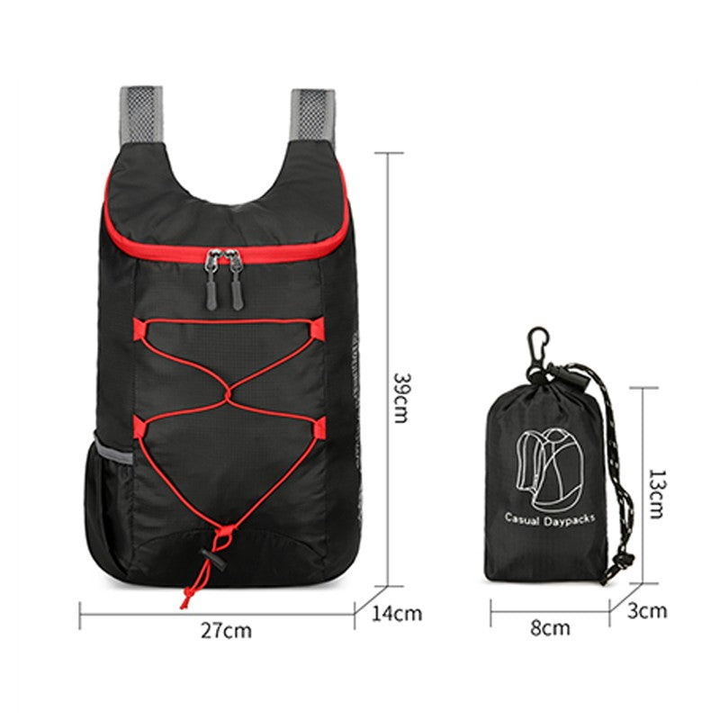 1Pcs Outdoor folding backpack,ultra-light portable travel bag with adjustable shoulder straps,suitable for commuting and cycling